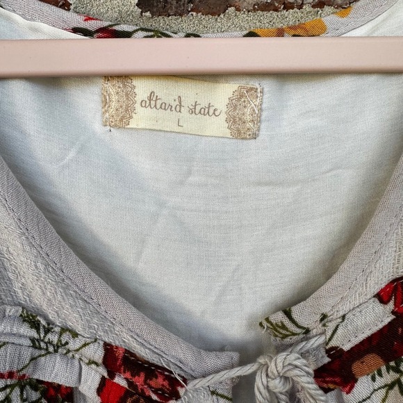 Altar'd State L Flowy cottagecore midi dress pockets Romantic‎ vintage inspired - Picture 5 of 13